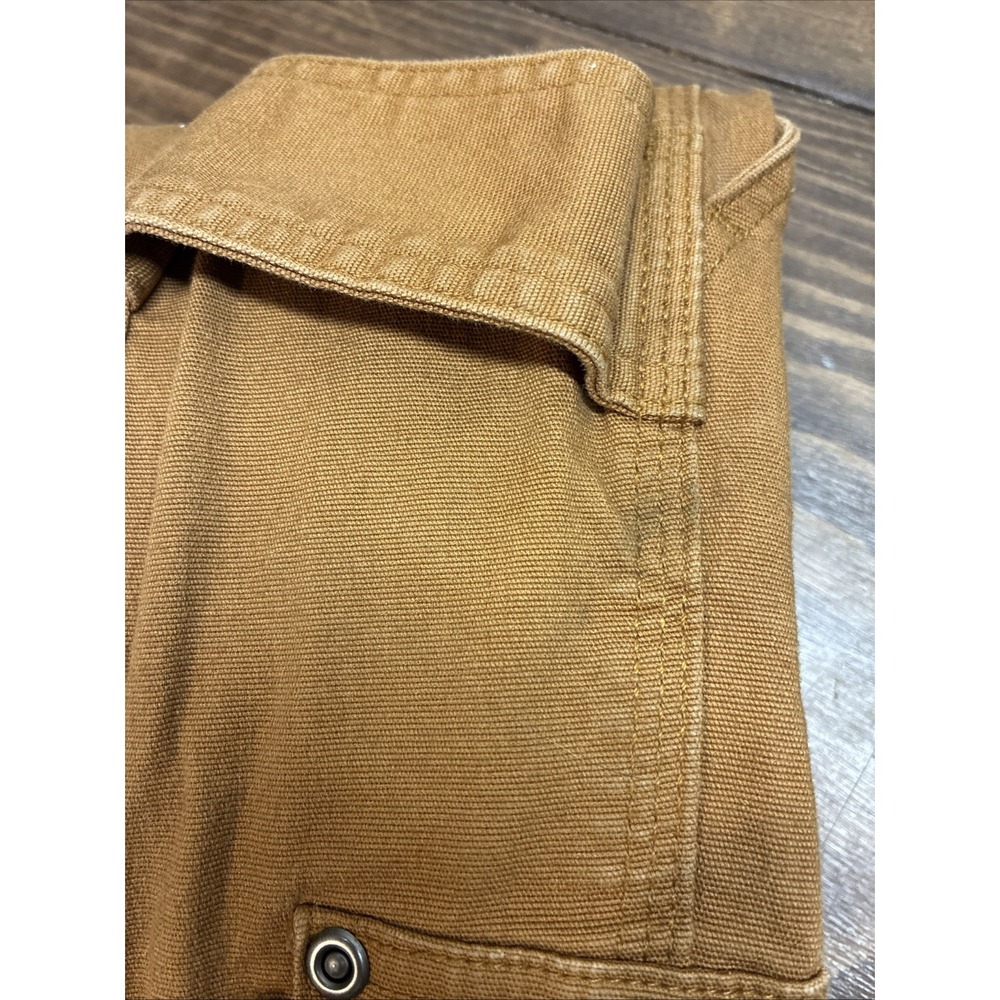 Mens Duluth Flex Fire Hose Relaxed Fit Cargo Pants Brown Fits 47x31 Tag 48x32, - Picture 14 of 14